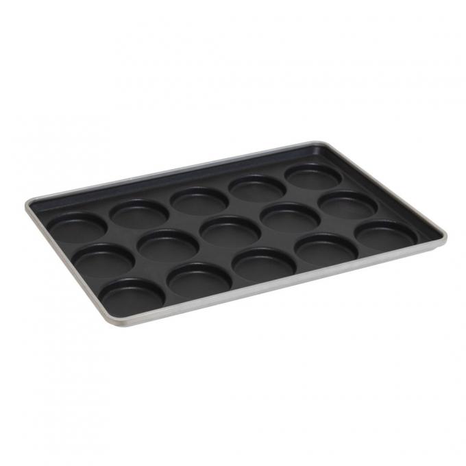 Rk Bakeware China-41005 застеклило прессформу алюминированной стали 12 5,09 Oz. Лоток индивидуальные плюшка гамбургера/верхняя часть/печенье булочки