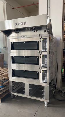 печь палубы подноса печи 9 палубы 16.5kw 18x26 3 электрическая печь коммерчески с паром