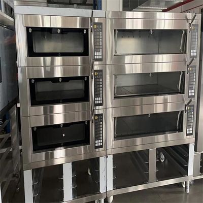 Палуба 220V/380V печи 3 палубы пекарни домино Pizza Hut для 6&quot; 9&quot; 12&quot; вокруг лотков пиццы