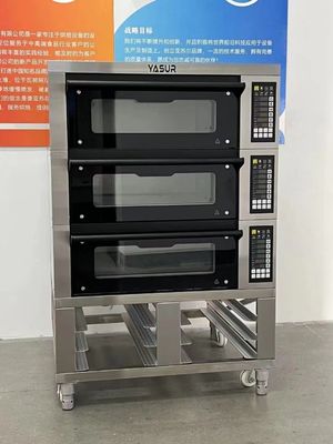 Печь подноса палубы 6 Yasur электрическая 3 для подноса 40X60cm, 11Kw для хлеба испечет выпечку печенья и пиццы