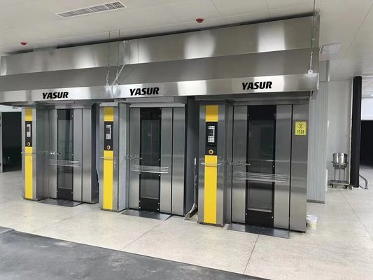 Газа шкафа печи шкафа пекарни Yasur 3kw подносы печи 18 шкафа одиночного роторные 40X60cm