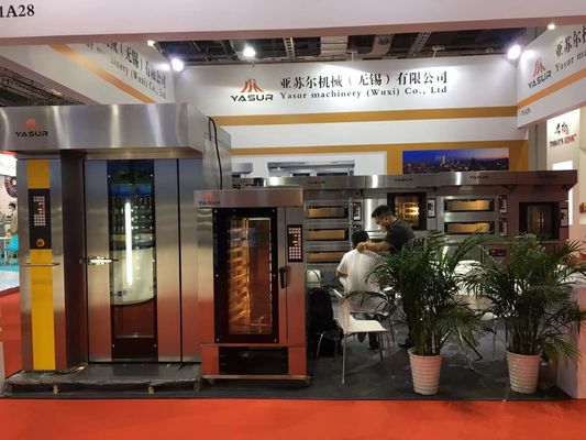 Газа шкафа печи шкафа пекарни Yasur 3kw подносы печи 18 шкафа одиночного роторные 40X60cm