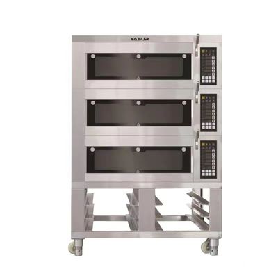 печь палубы подноса печи 9 палубы 16.5kw 18x26 3 электрическая печь коммерчески с паром