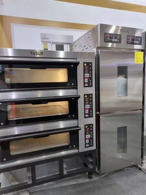 электрическая печь подноса палубы 9 печенья 3 печи 40x60cm палубы 300c